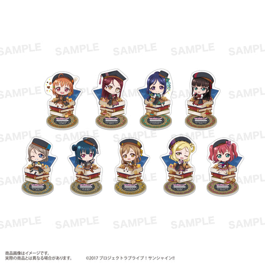 LoveLive! Sunshine!! 隨機亞克力立牌（きゃらどるちぇ）魔法學校版【全套BOX／9個裝】