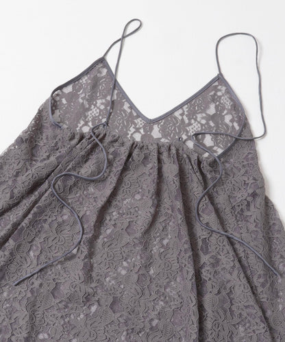 蕾絲吊帶長款上衣