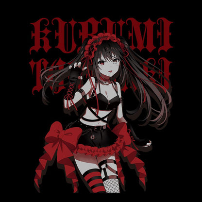 《約會大作戰》V_XL碼_T恤 時崎狂三 哥特朋克版 【新繪插圖】