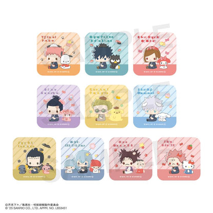 《咒術回戰》×《三麗歐》 方形徽章（隨機） 完整套裝BOX（共10種）【BOX/10個裝】