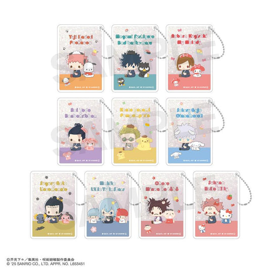 《咒術回戰》×《三麗歐》 隨機亮片鑰匙扣（隨機） 完整套裝BOX（全10種）【BOX/10個裝】