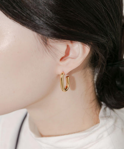 不鏽鋼弧形耳環