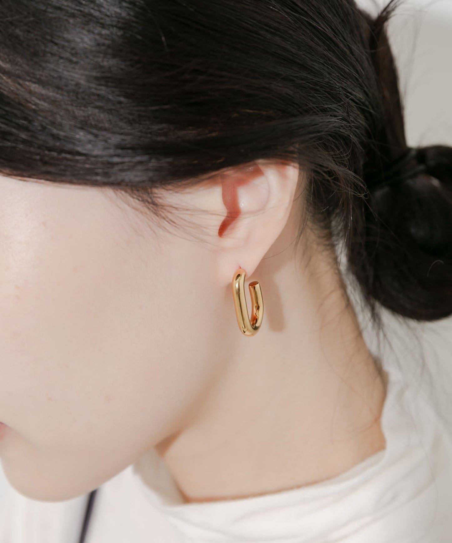 不鏽鋼弧形耳環