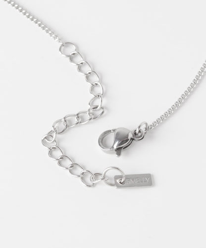 不鏽鋼愛心吊墜珍珠雙層套裝項鍊