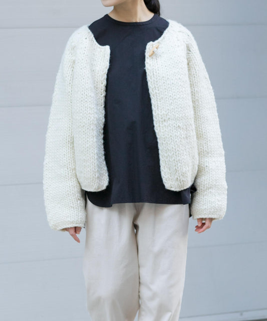 秘魯風格紐扣開衫