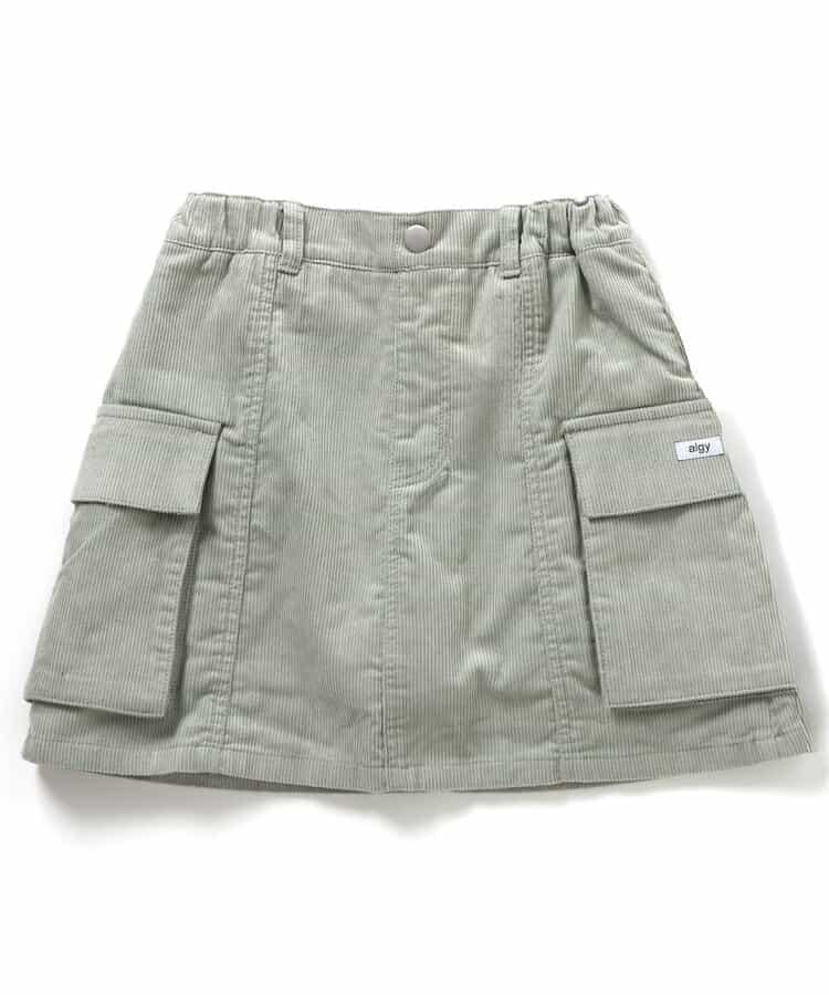 加絨燈芯絨半身裙褲