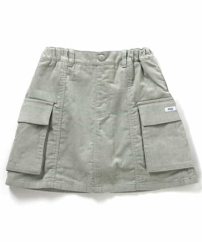 加絨燈芯絨半身裙褲