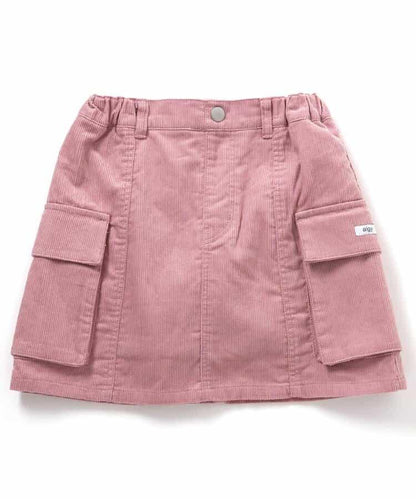 加絨燈芯絨半身裙褲