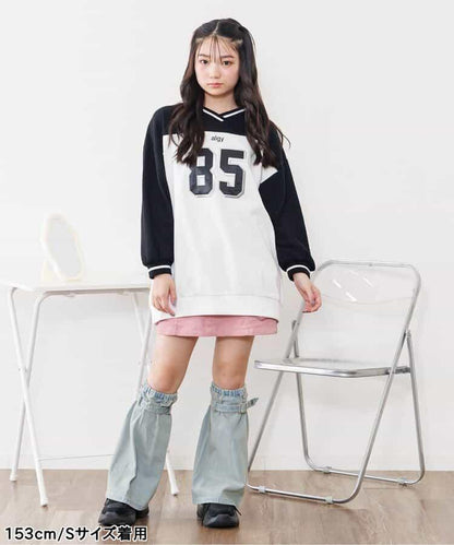 加絨燈芯絨半身裙褲