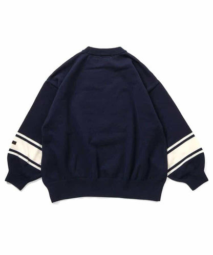 順滑數字圖案寬鬆針織衫