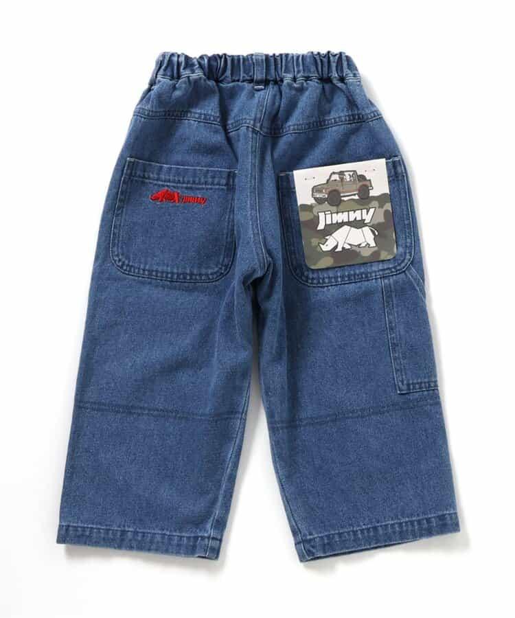 Jimny聯名徽章裝飾牛仔褲 10分褲