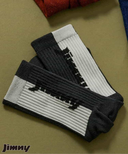 Jimny聯名配色標誌&圖案襪