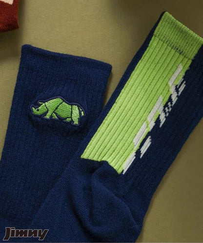 Jimny聯名配色標誌&圖案襪