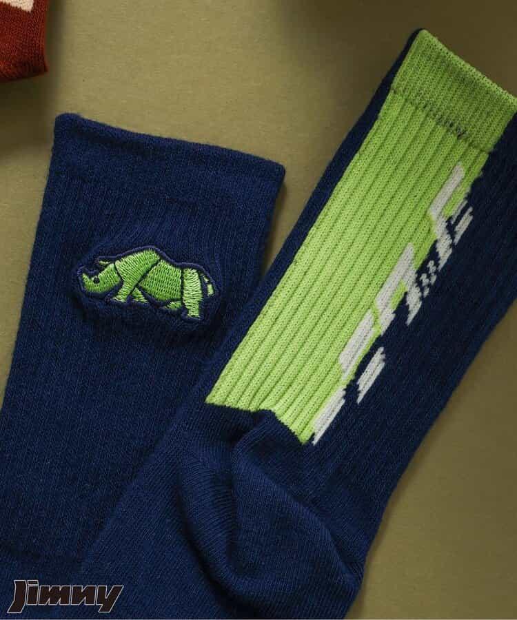 Jimny聯名配色標誌&圖案襪