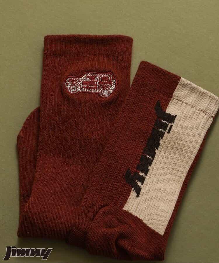 Jimny聯名配色標誌&圖案襪