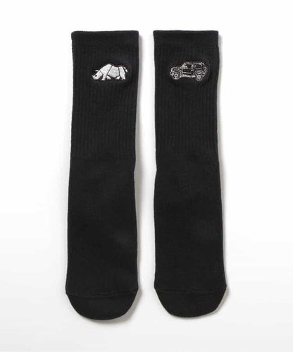 Jimny聯名配色標誌&圖案襪