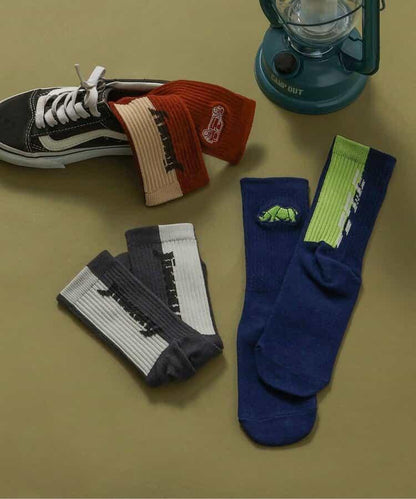 Jimny聯名配色標誌&圖案襪