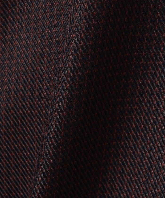 混色格紋拉鍊襯衫