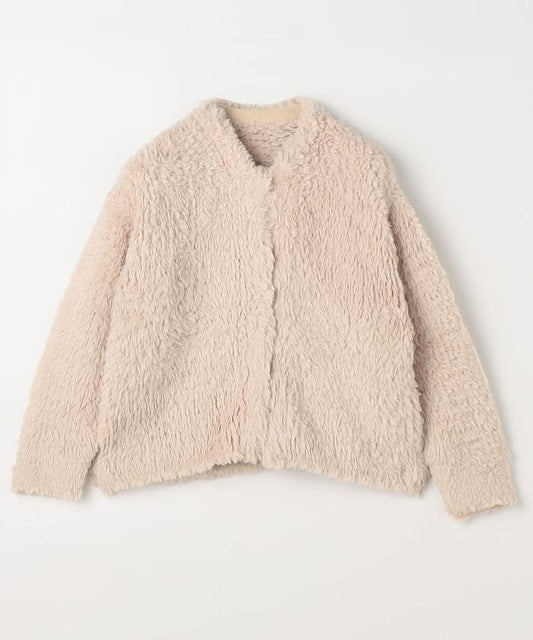 仿皮草針織大衣