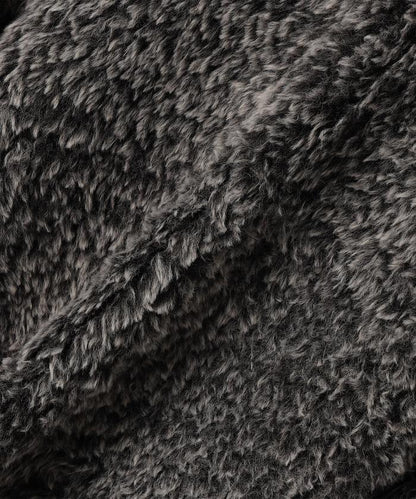 仿皮草針織大衣