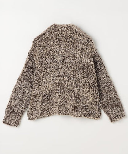 仿皮草針織大衣