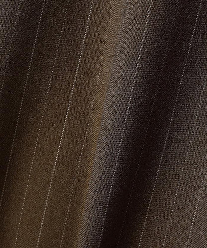 配腰帶褶皺寬鬆長褲