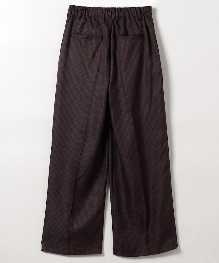 混色格紋長褲＜可搭配套裝＞