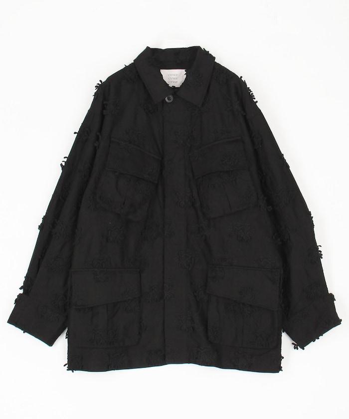 3D刺繡軍風襯衫