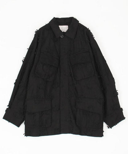 3D刺繡軍風襯衫