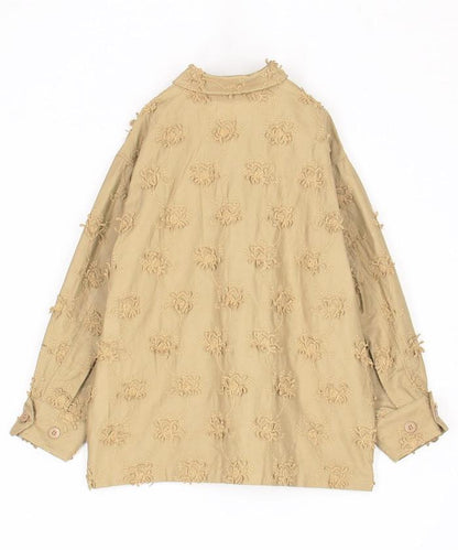 3D刺繡軍風襯衫