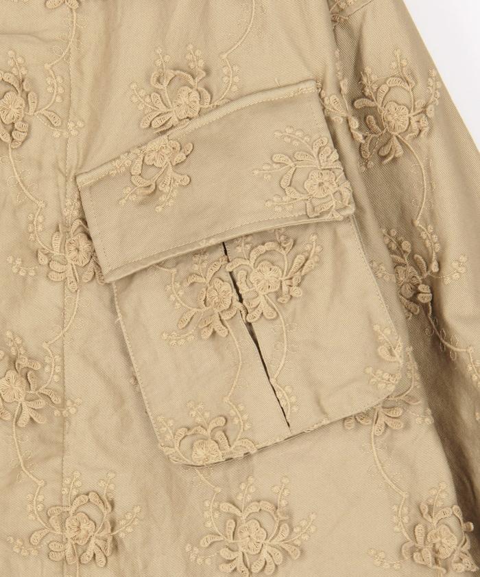 3D刺繡軍風襯衫