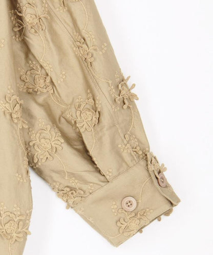 3D刺繡軍風襯衫