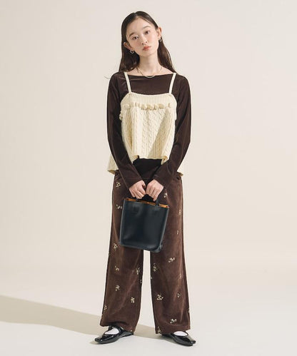 【套裝商品】麻花針織背心套裝