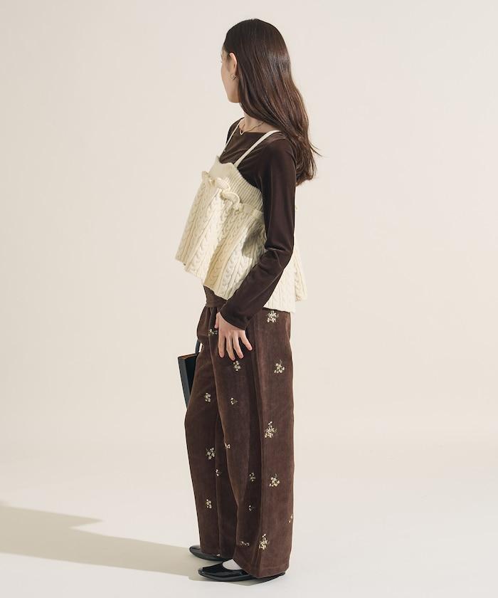 【套裝商品】麻花針織背心套裝