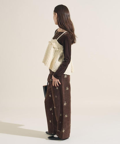 【套裝商品】麻花針織背心套裝