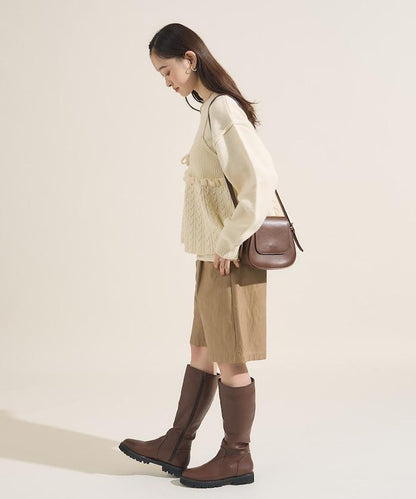 【套裝商品】麻花針織背心套裝