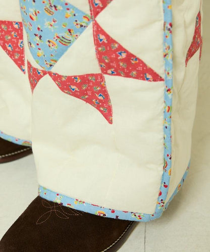 印度星星圖案絎縫長褲