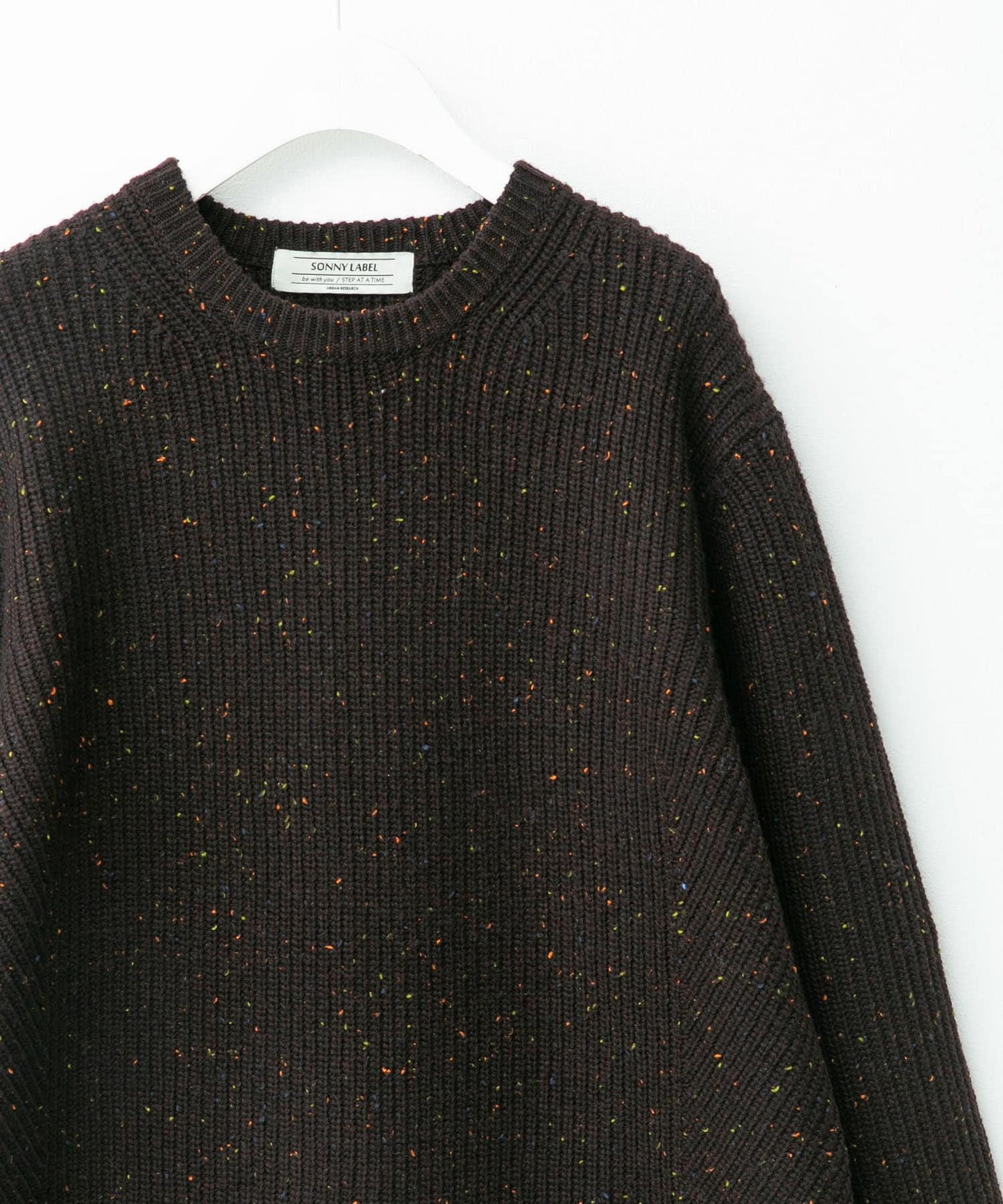 可水洗羊毛混紡圓領針織衫