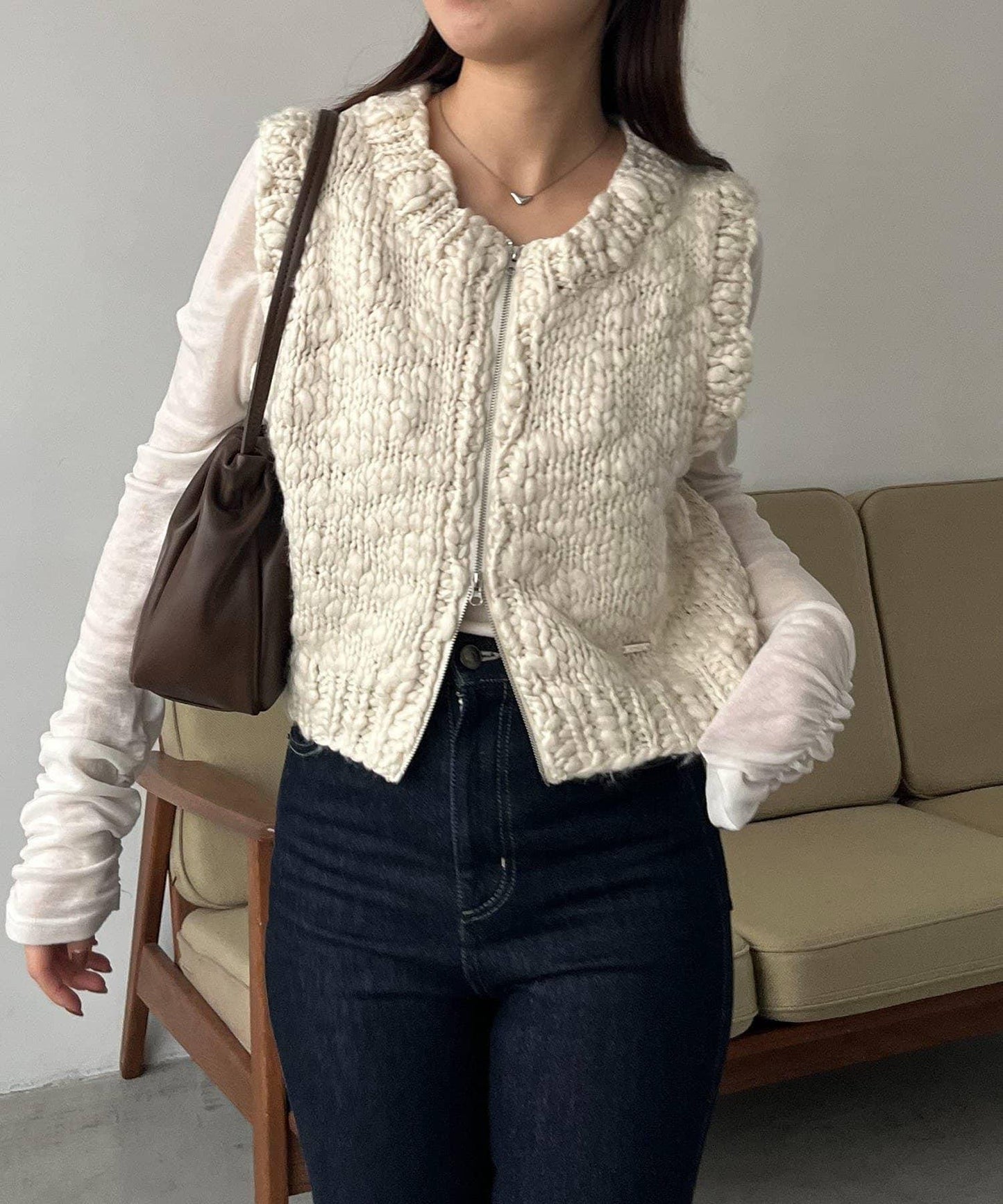 【CAPRICIEUX LE'MAGE】手工編織背心