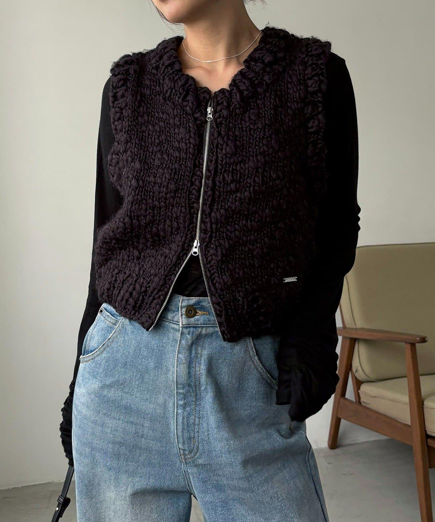 【CAPRICIEUX LE'MAGE】手工編織背心