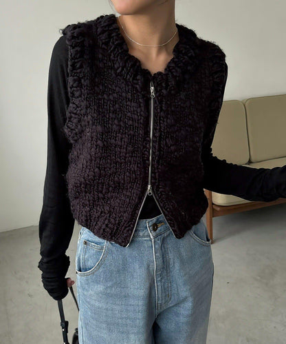 【CAPRICIEUX LE'MAGE】手工編織背心