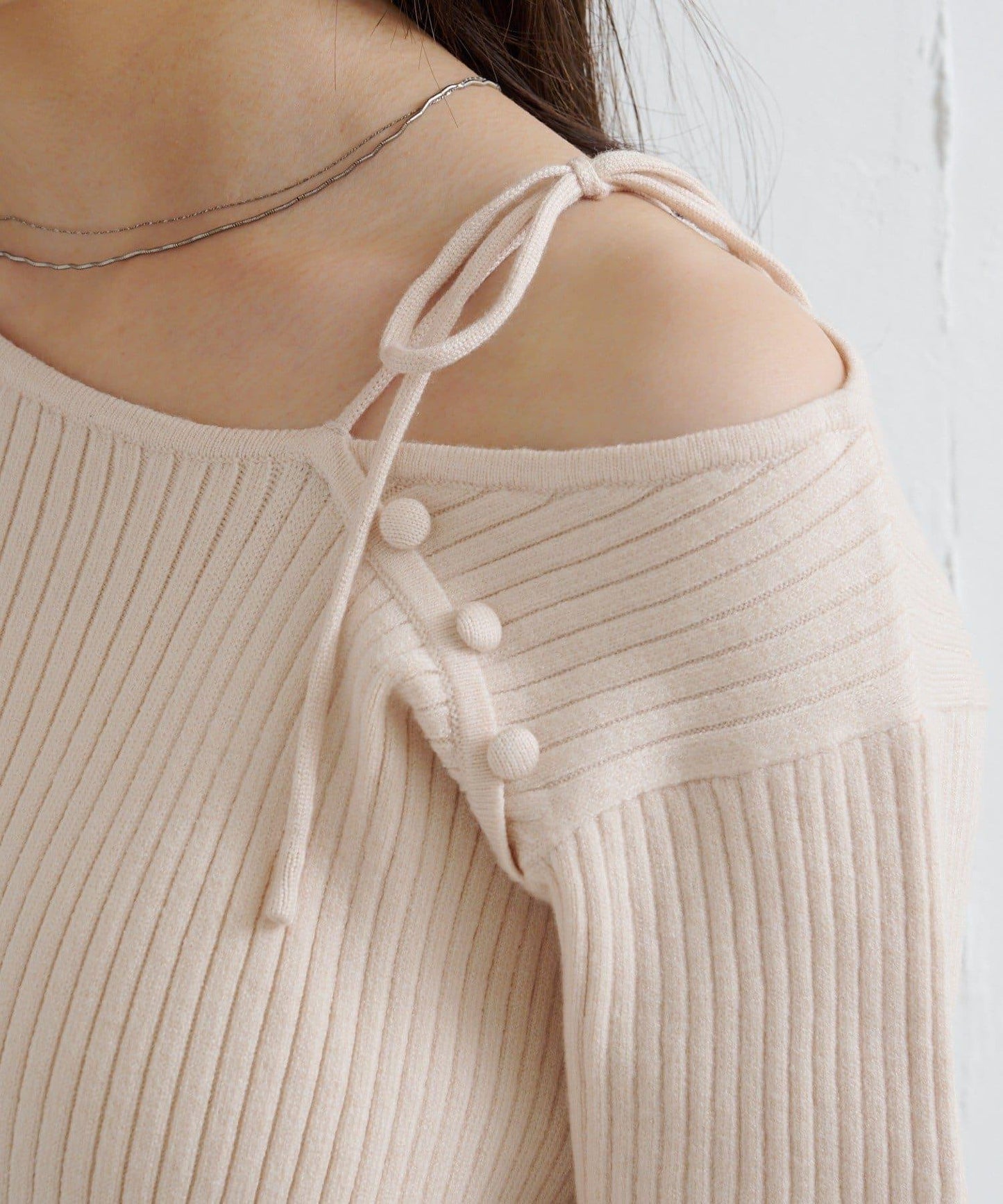 【/4色可選】設計感羅紋針織衫