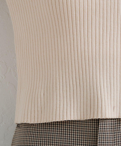 【/4色可選】設計感羅紋針織衫