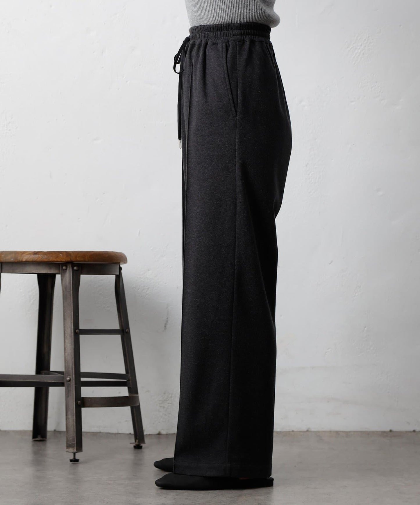 羊毛感針織休閒褲