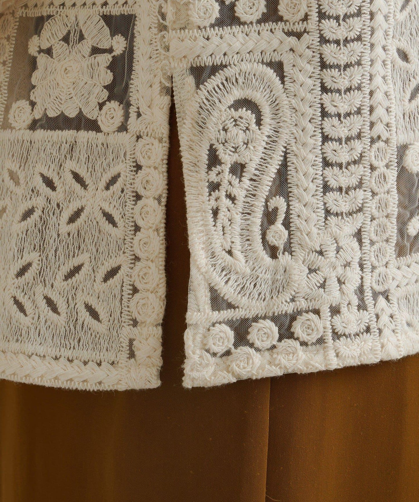 蕾絲荷葉邊襯衫