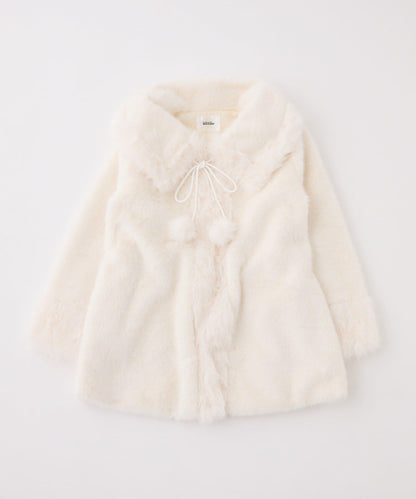 【HolidayCollection】帶領毛絨中長大衣