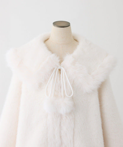 【HolidayCollection】帶領毛絨中長大衣