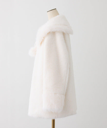 【HolidayCollection】帶領毛絨中長大衣