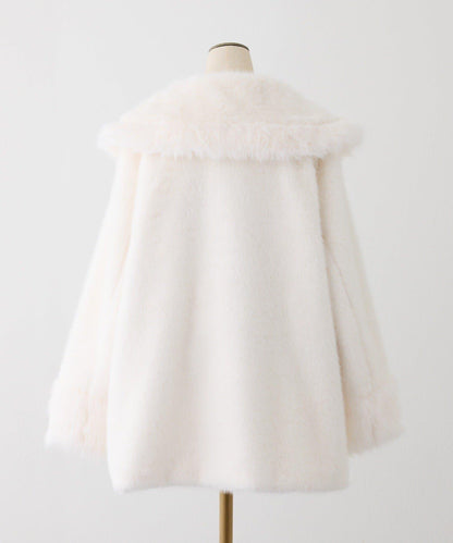 【HolidayCollection】帶領毛絨中長大衣