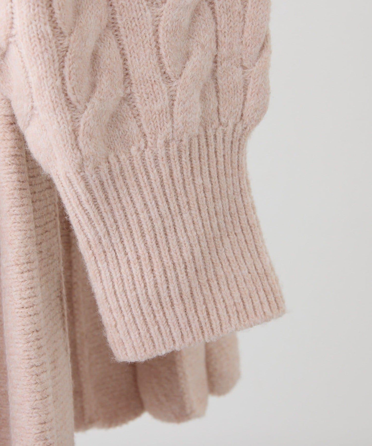 【HolidayCollection】麻花針織迷你連衣裙